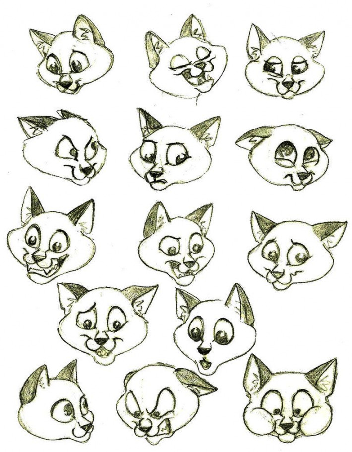 Cat Expressions by brandywakelamart on DeviantArt  Cartoon cat