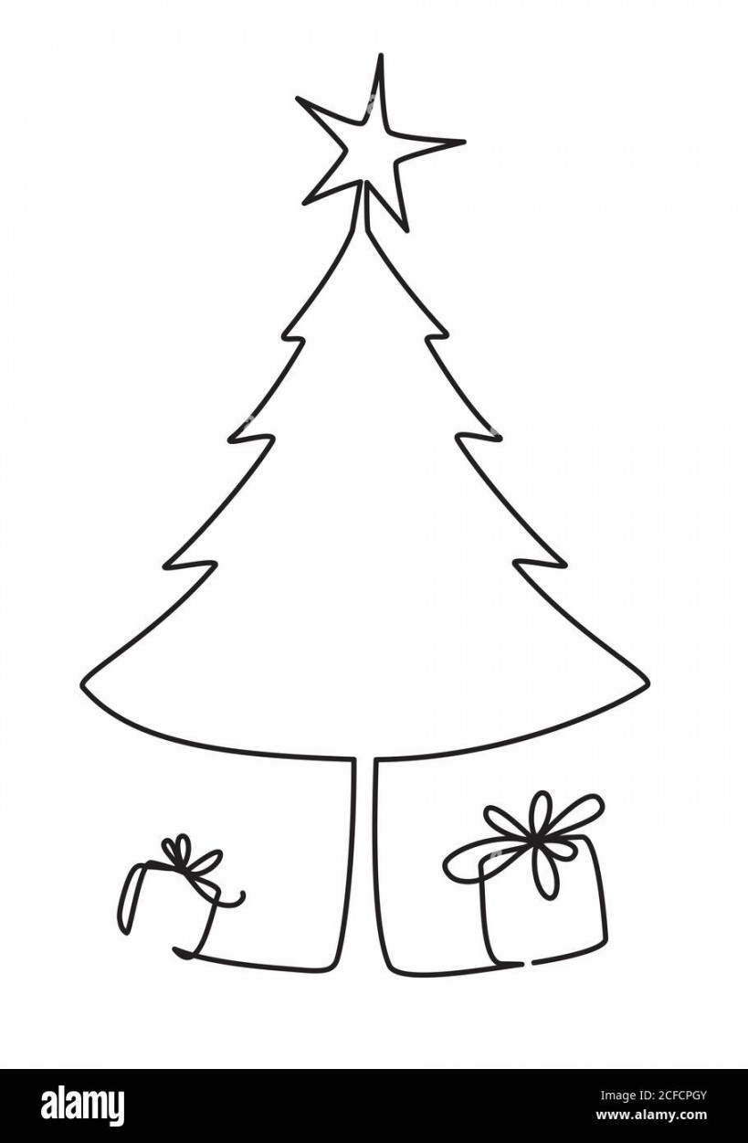 Christmas drawing Black and White Stock Photos & Images - Alamy