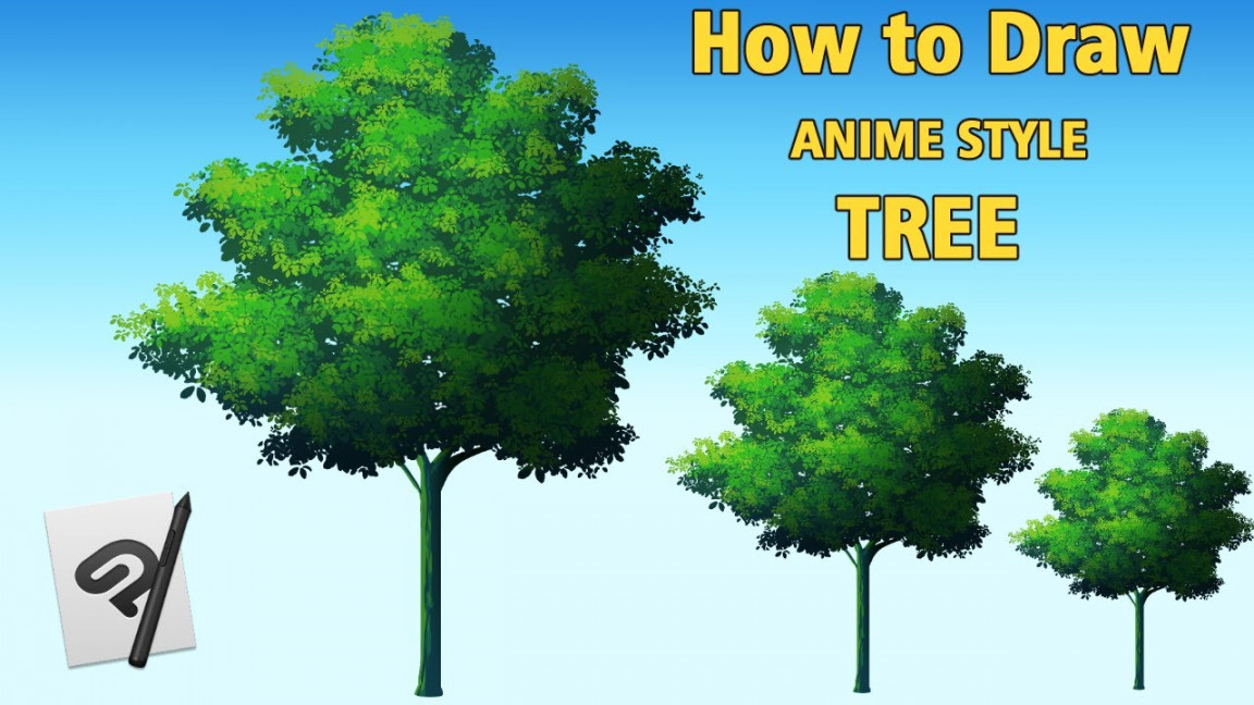 【Clip Studio Paint】How to Draw Anime Style TREE 【Tutorial】