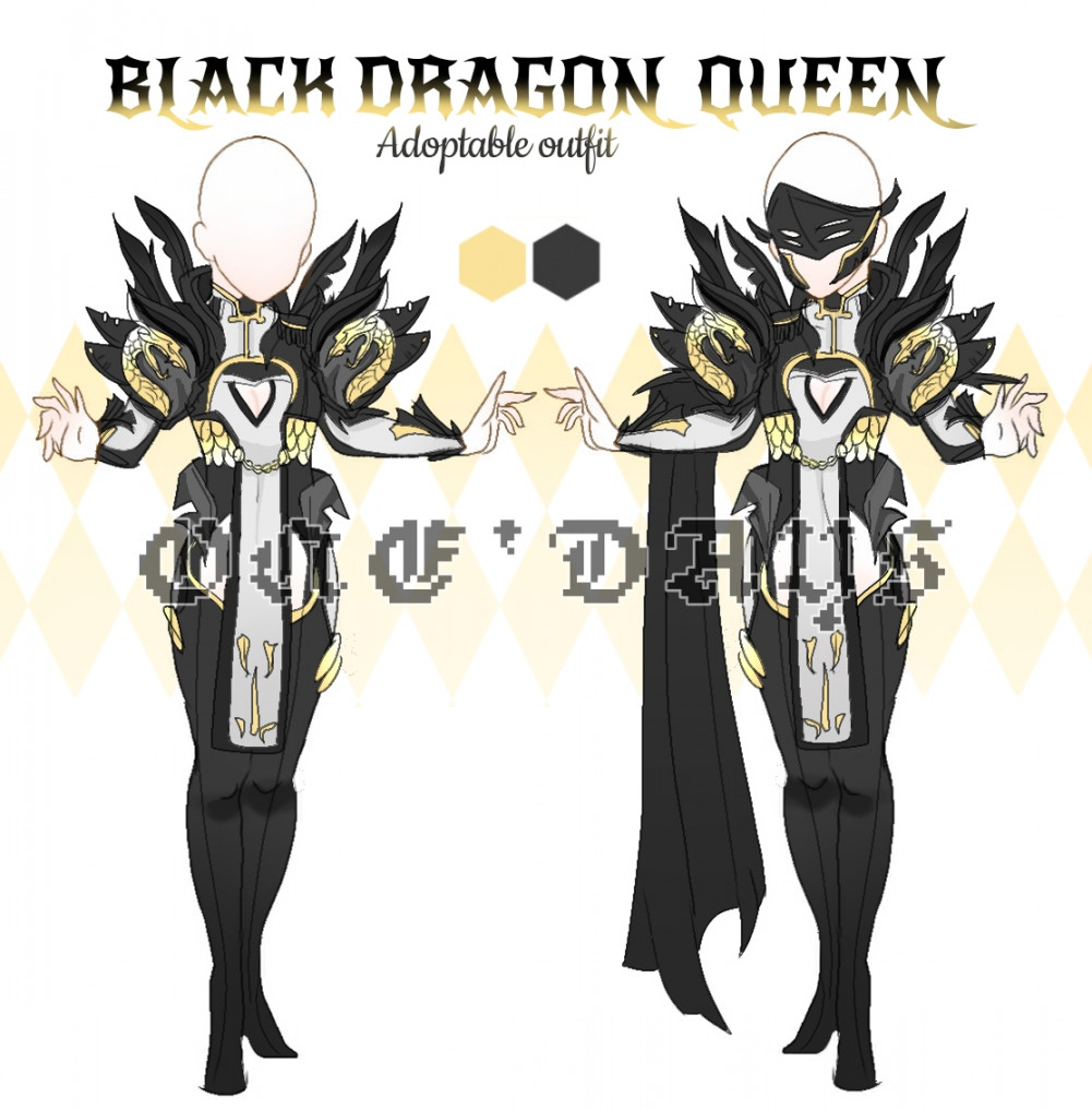 close] Adoptable Black dragon Queen outfit by xxbld on DeviantArt