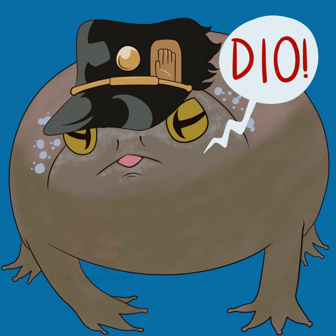 Commission - Angry JoJo Frog Icon by LadyNightosphere -- Fur