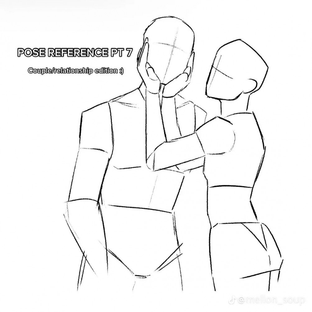 Couple Pose  in   Pose reference, Drawing poses, Drawing