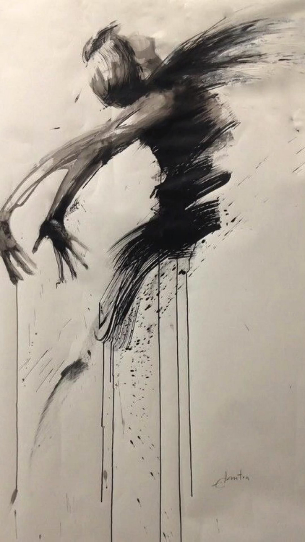 Dark draw  Art painting, Emotional art, Charcoal art