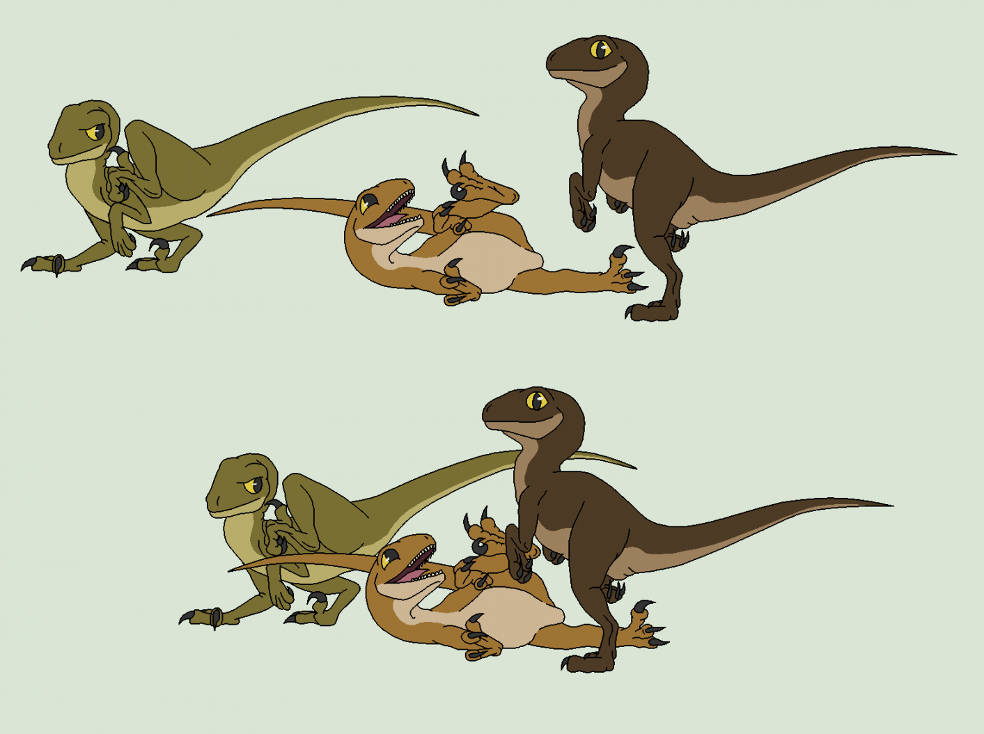 Dinosaur Base ~Velociraptor ~ by YoFreshBean on DeviantArt