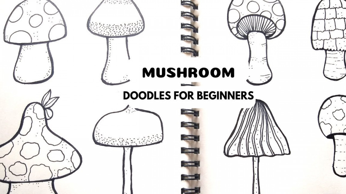 Doodle Art  How to draw Mushroom Doodles  Doodles by Vinnie