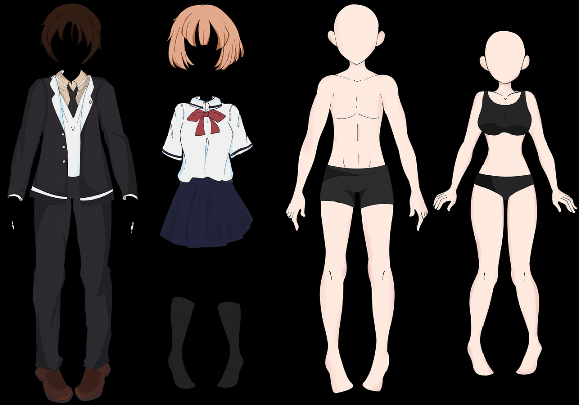 Download Anime Drawing Anime School Uniform Anime Royalty-Free