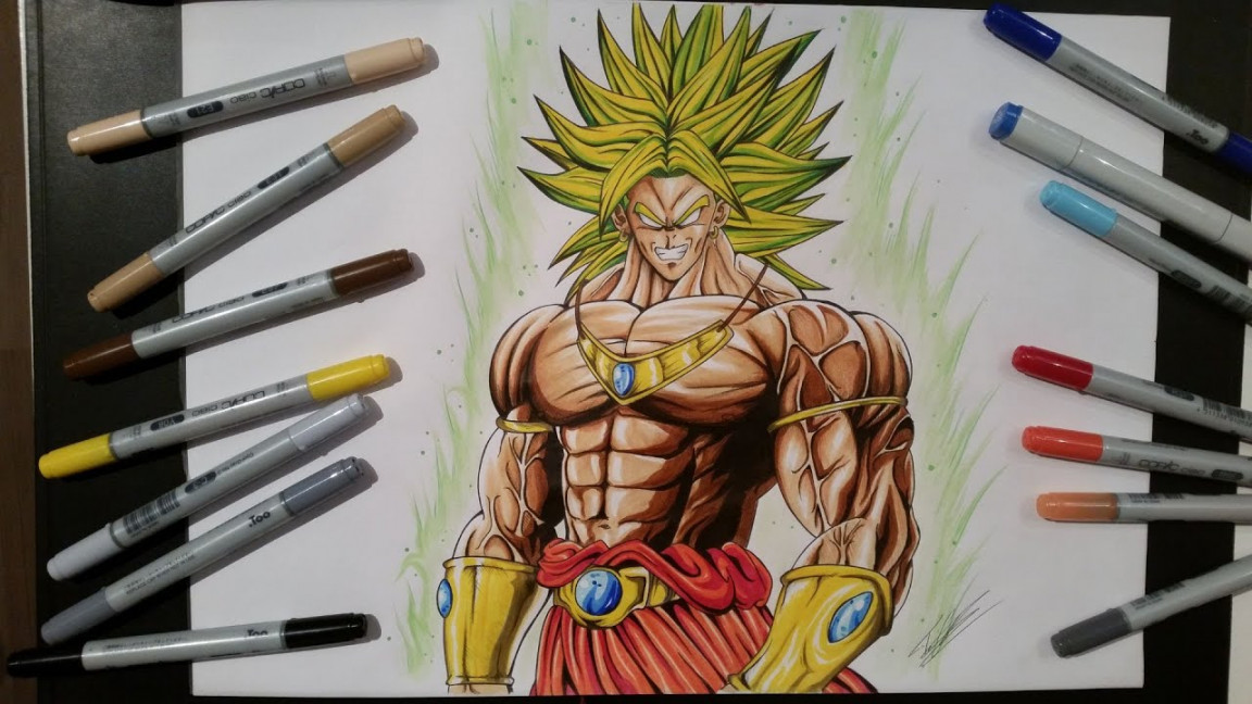 Drawing Broly ► The Legendary Super Saiyan [Dragon Ball Z]