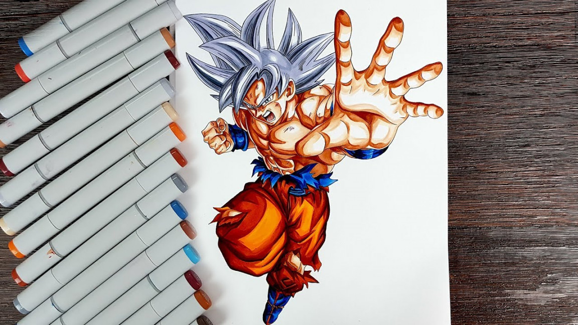 Drawing Goku Mastered Ultra Instinct