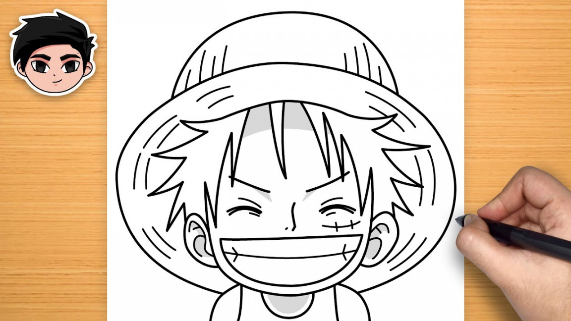 Easy Anime Drawing  How to Draw Luffy (Kid) from One Piece Step-by-Step