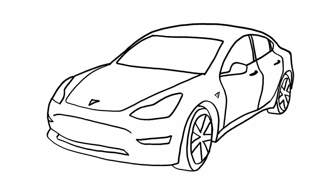 Easy car drawing tutorial - How to draw a car easy step by step - Sport car  drawing