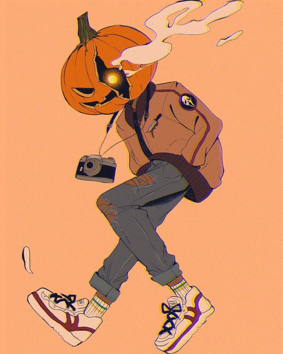 🌙🌸EVELYN 🌸🌙 on Instagram: “Pumpkin head boy🎃 he