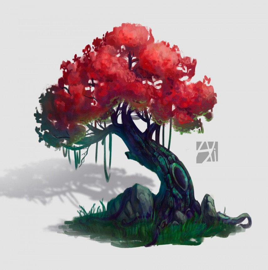 fantasy tree, Alexandra Pulinets  Fantasy tree, Fantasy art