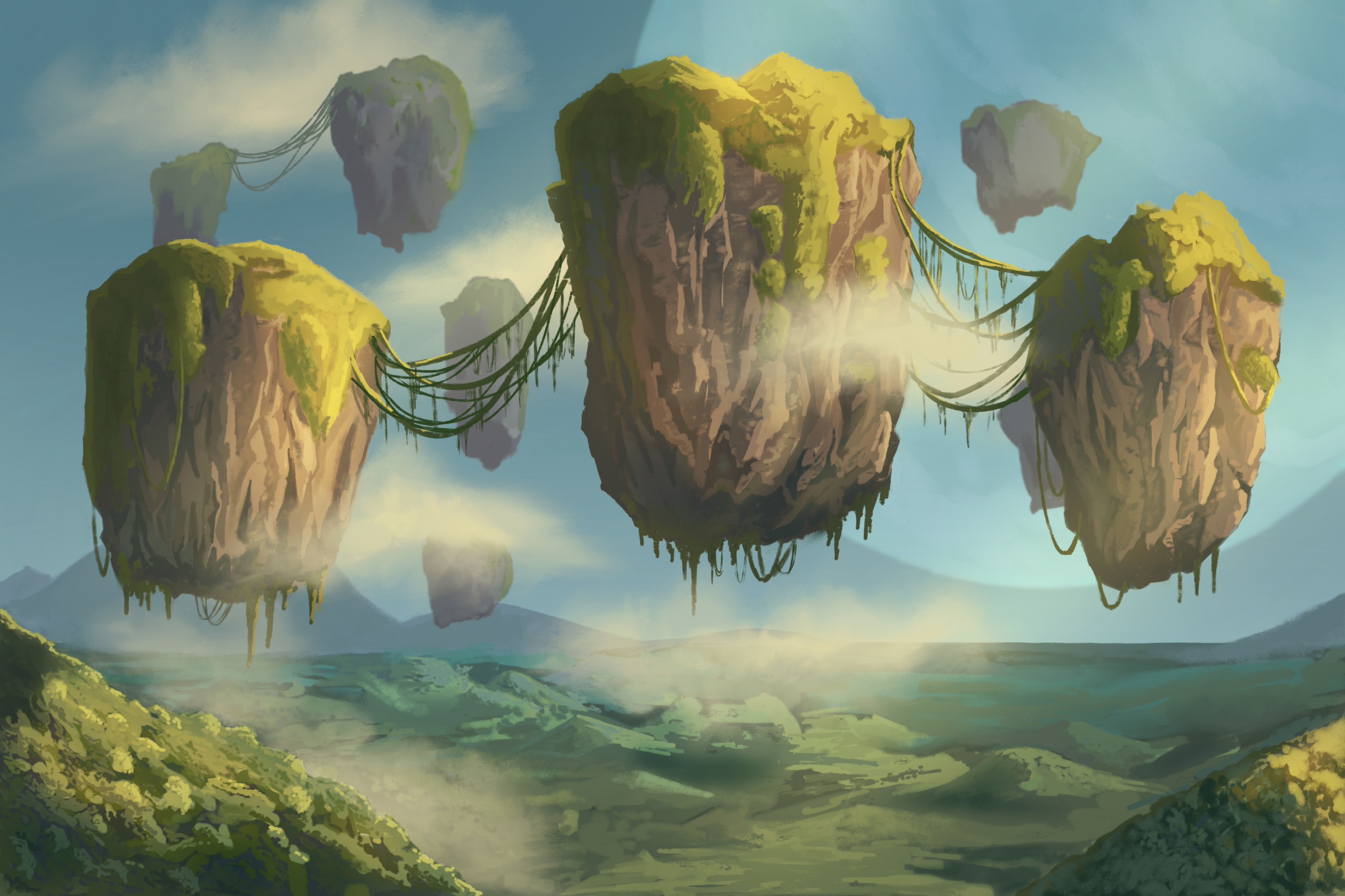 Floating Mountains by TollesToertchen on DeviantArt