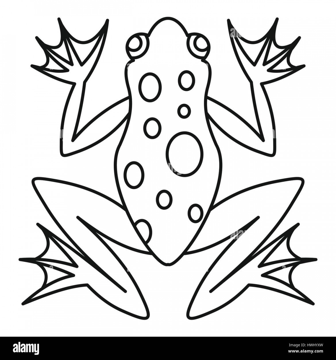 Frog icon, outline style Stock Vector Image & Art - Alamy