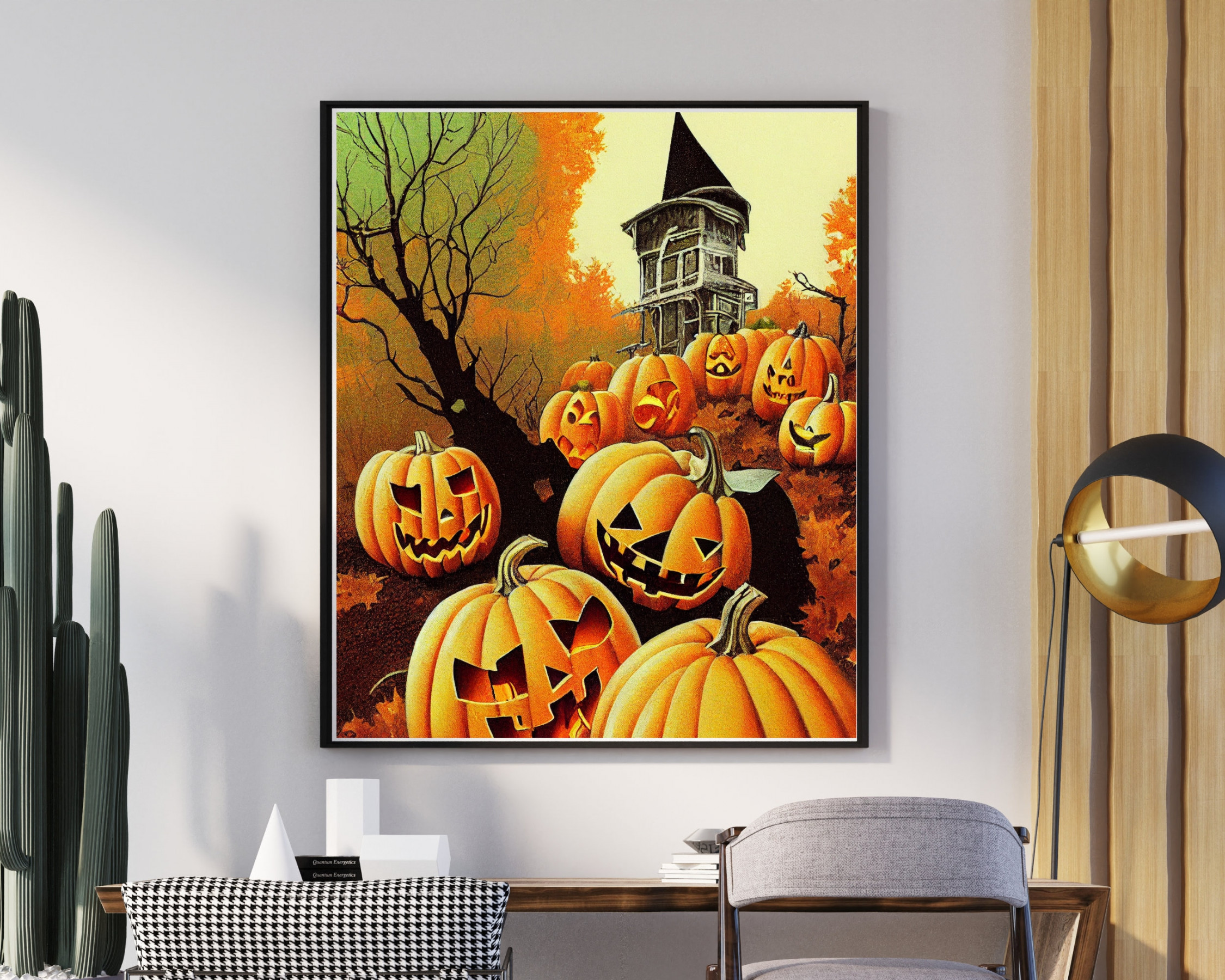 Full Collection of  Retro Halloween Art Prints, 