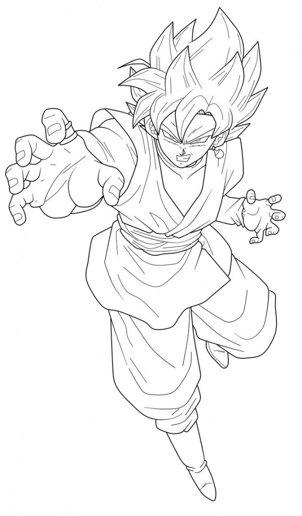 Goku Black Super Saiyan Rose # Lineart by ChronoFz on DeviantArt