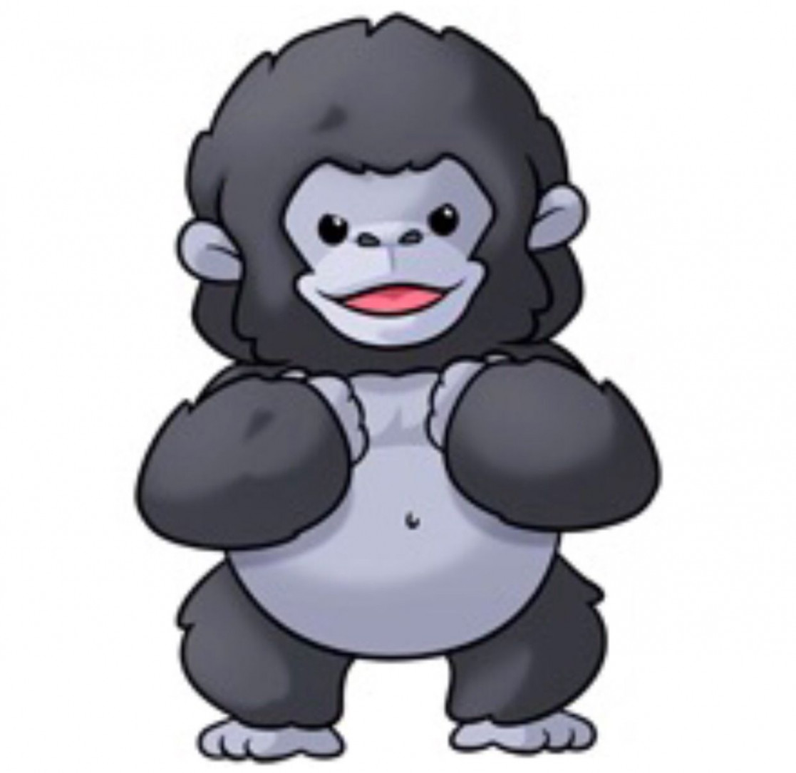 Gorilla  Cute animal clipart, Animal drawings, Cute animals