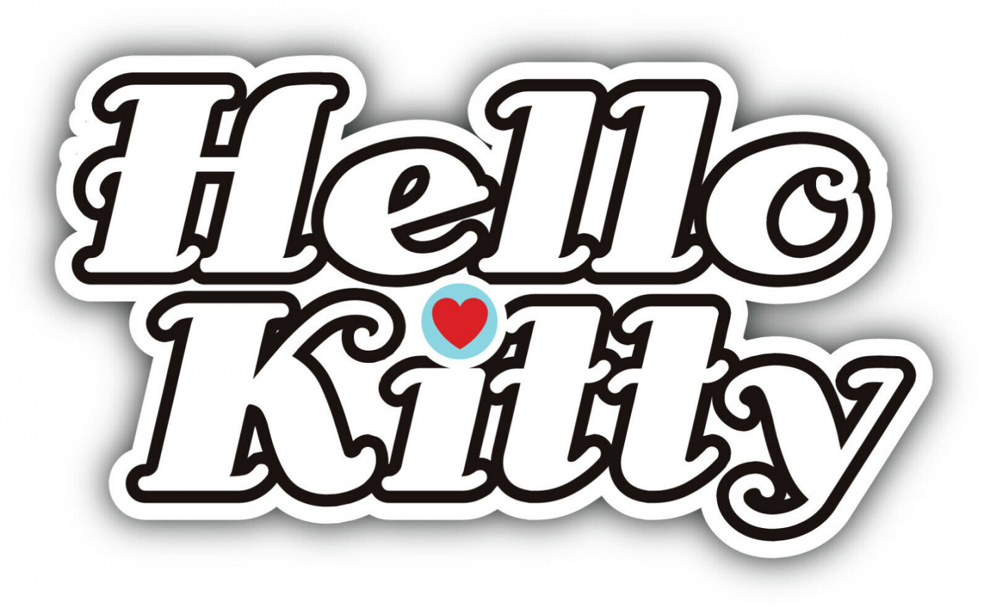 Hello Kitty Cartoon Logo Sticker Bumper Decal - 