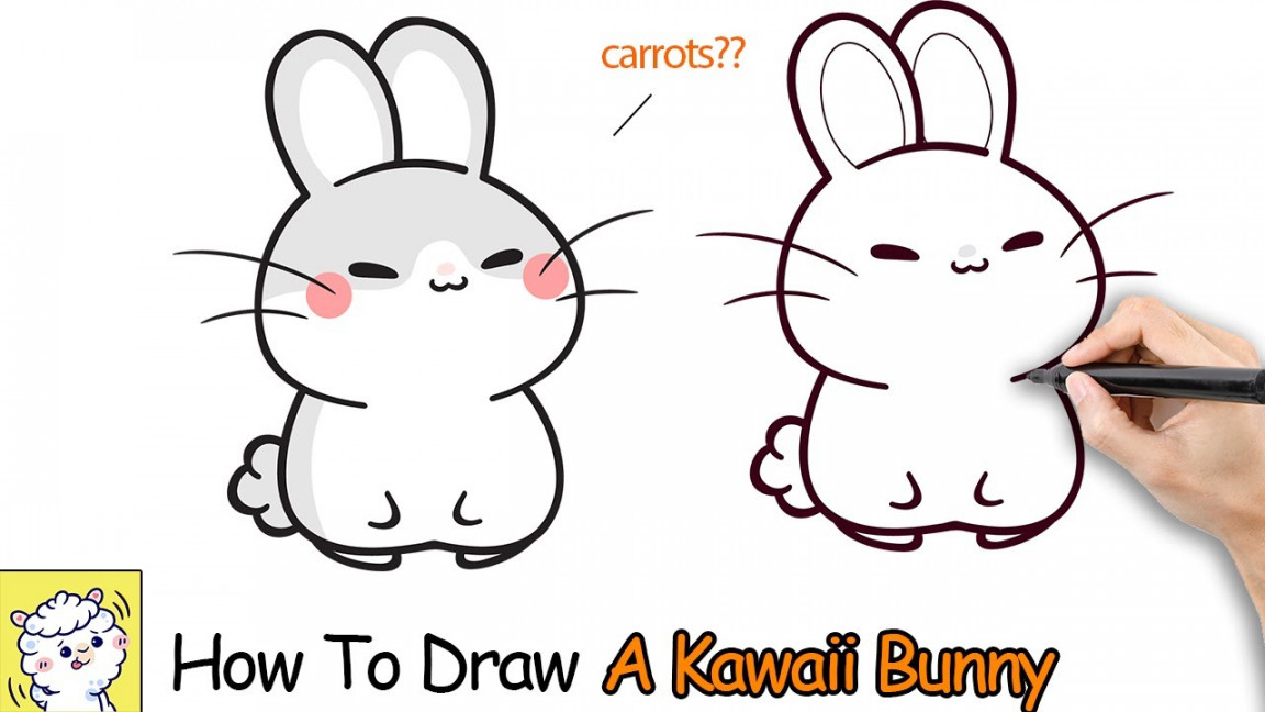 How To Draw A Bunny  Kawaii Art Style  Mofukawa