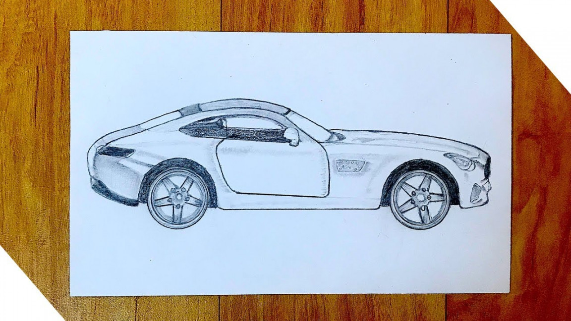 How to draw a car very easy for beginners  Car pencil drawing easy  Art  video