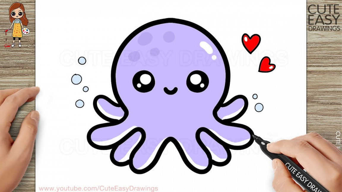 How to Draw a Cute Octopus Easy Drawing