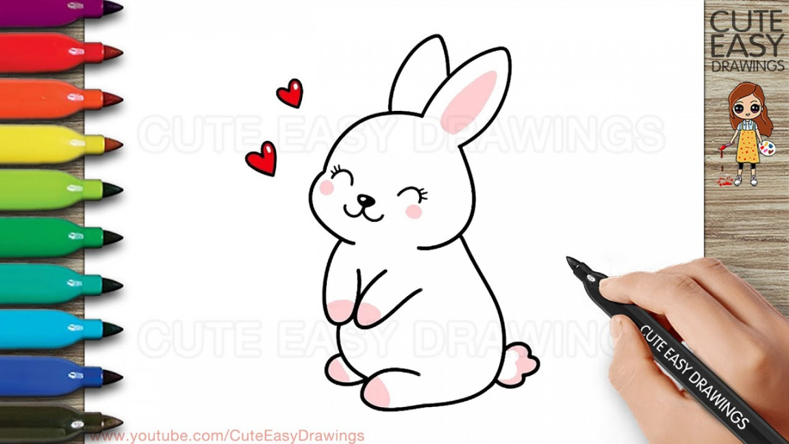 How to Draw a Cute Rabbit Easy Step By Step