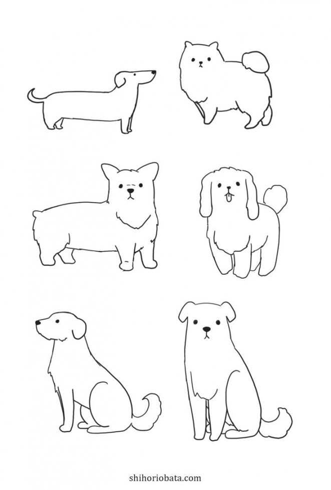 How to Draw a Dog: Easy Step by Step Tutorial  Dog drawing simple