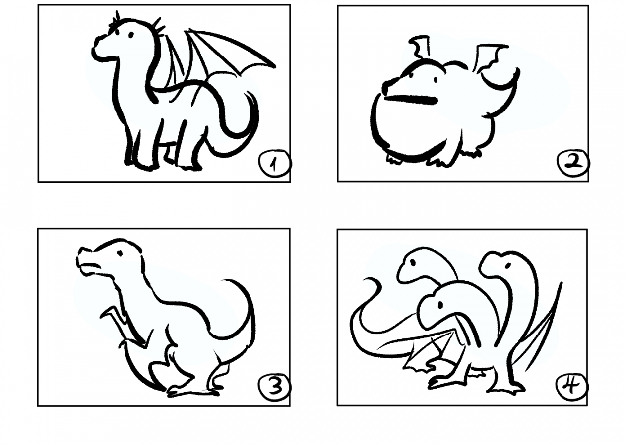 HOW TO DRAW A DRAGON IN  STEPS by BlackDreamShady - Make better