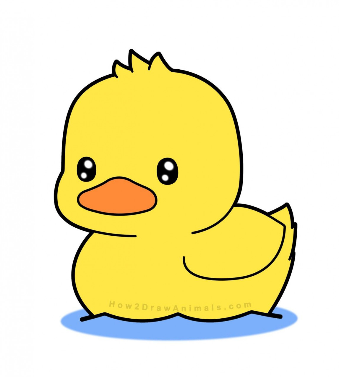 How to draw a duckling #howtodraw #illustration #babyanimals #duck
