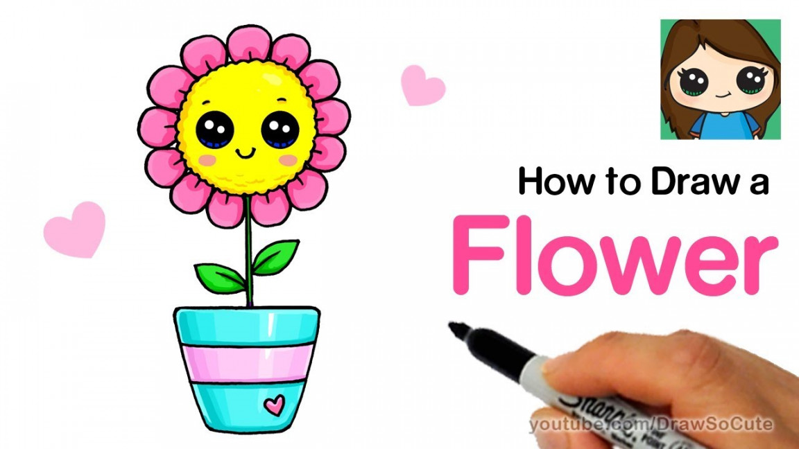 How to Draw a Flower Easy and Cute