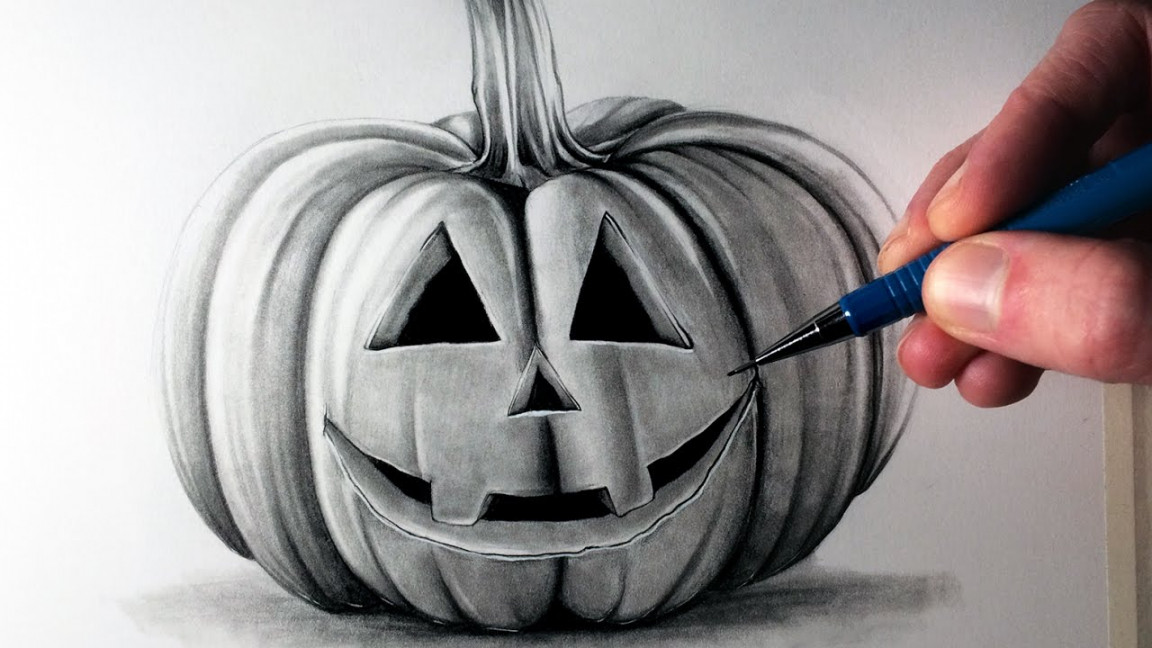 How to Draw a Pumpkin