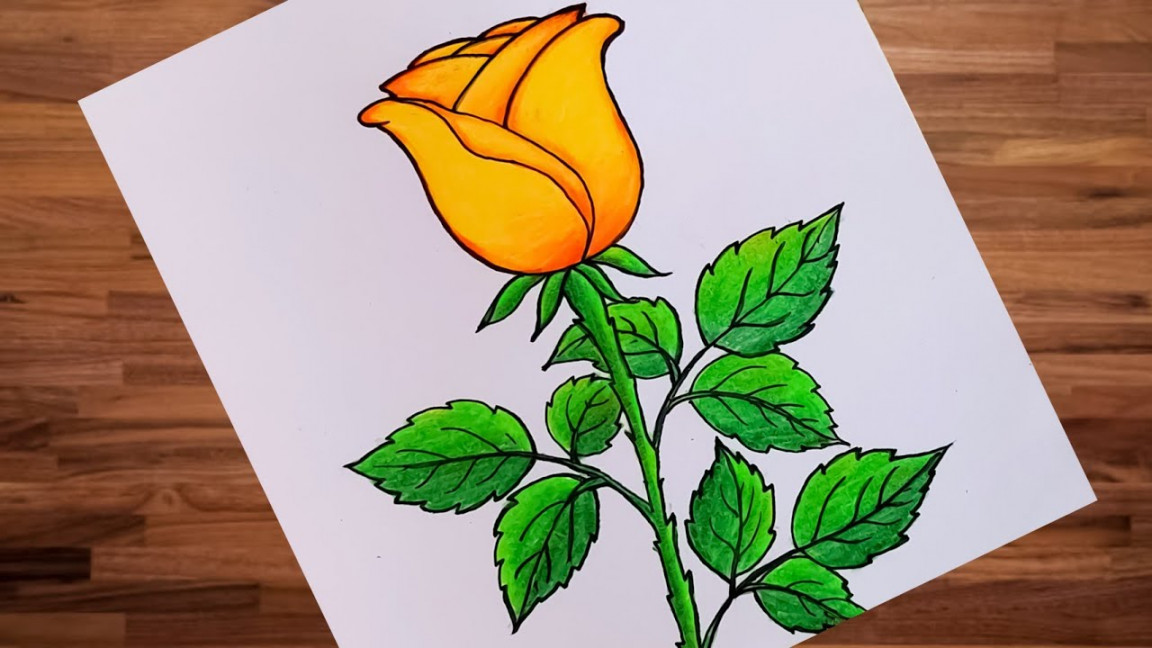 How to Draw a Rose (গোলাপ ) step by step Easy