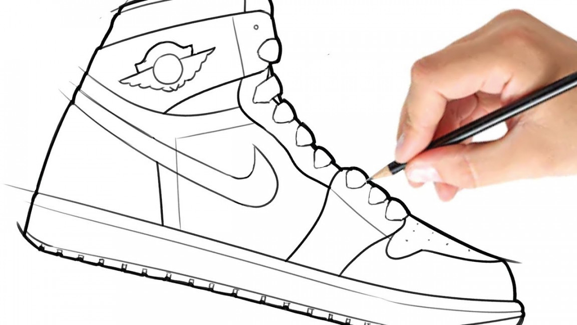 How to Draw a Shoe (Air Jordan )