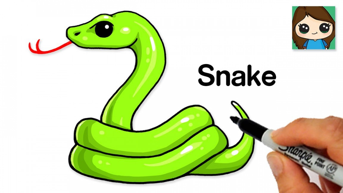 How to Draw a Snake Easy 🐍Emoji - YouTube