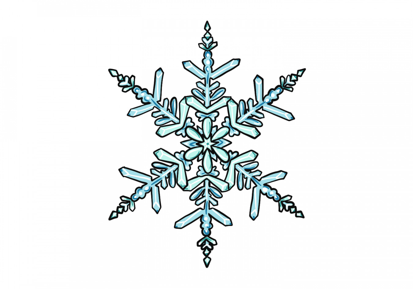 How to Draw a Snowflake  Design School