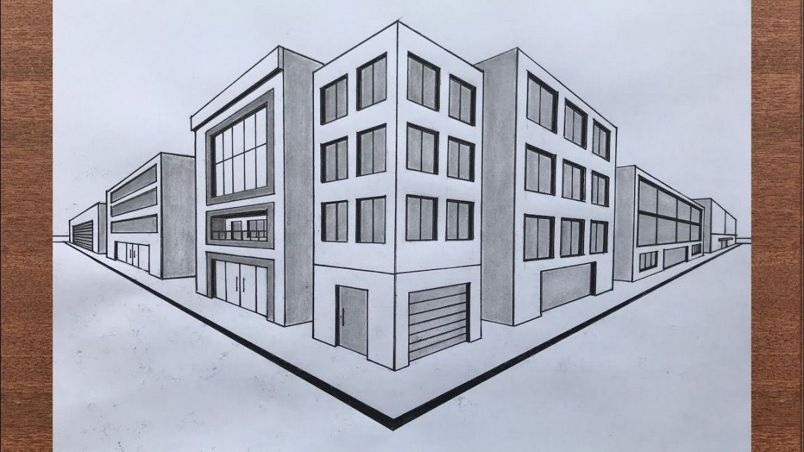 How to Draw a Town in -Point Perspective