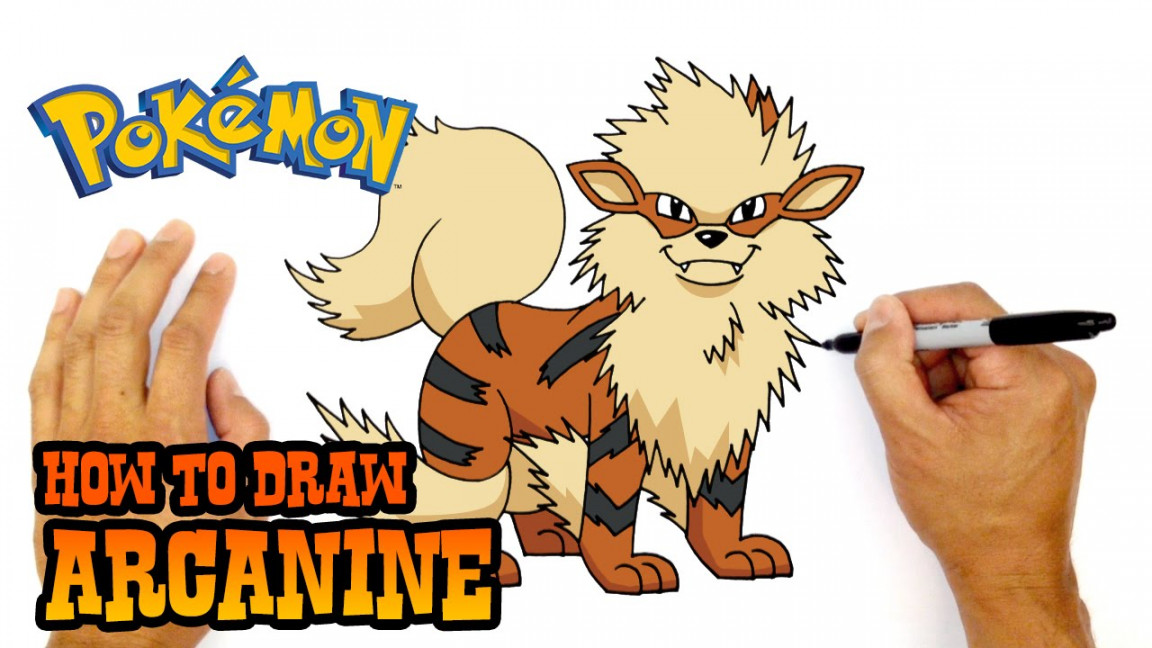 How to Draw Arcanine  Pokemon