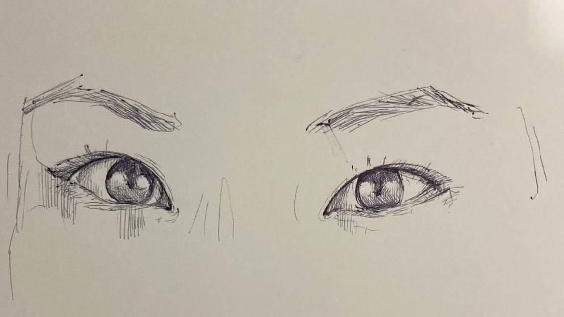 How to draw Asian eyes  Asian eyes drawing step by step