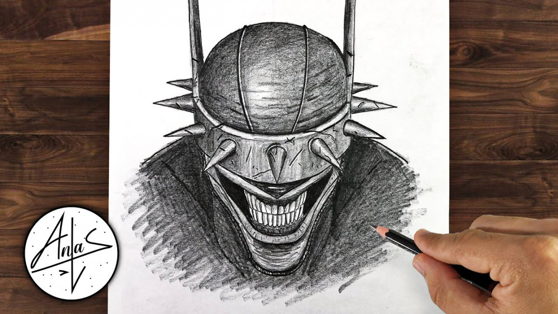 How to Draw BATMAN WHO LAUGHS  Pencil Drawing Tutorial