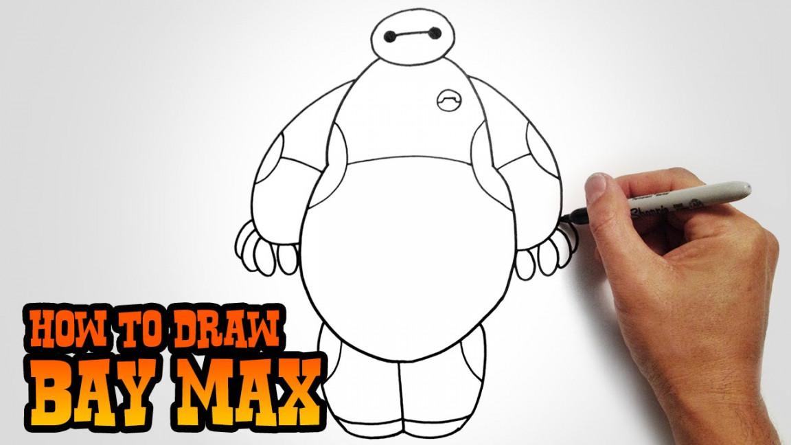 How to Draw Baymax- Big Hero - Video Lesson