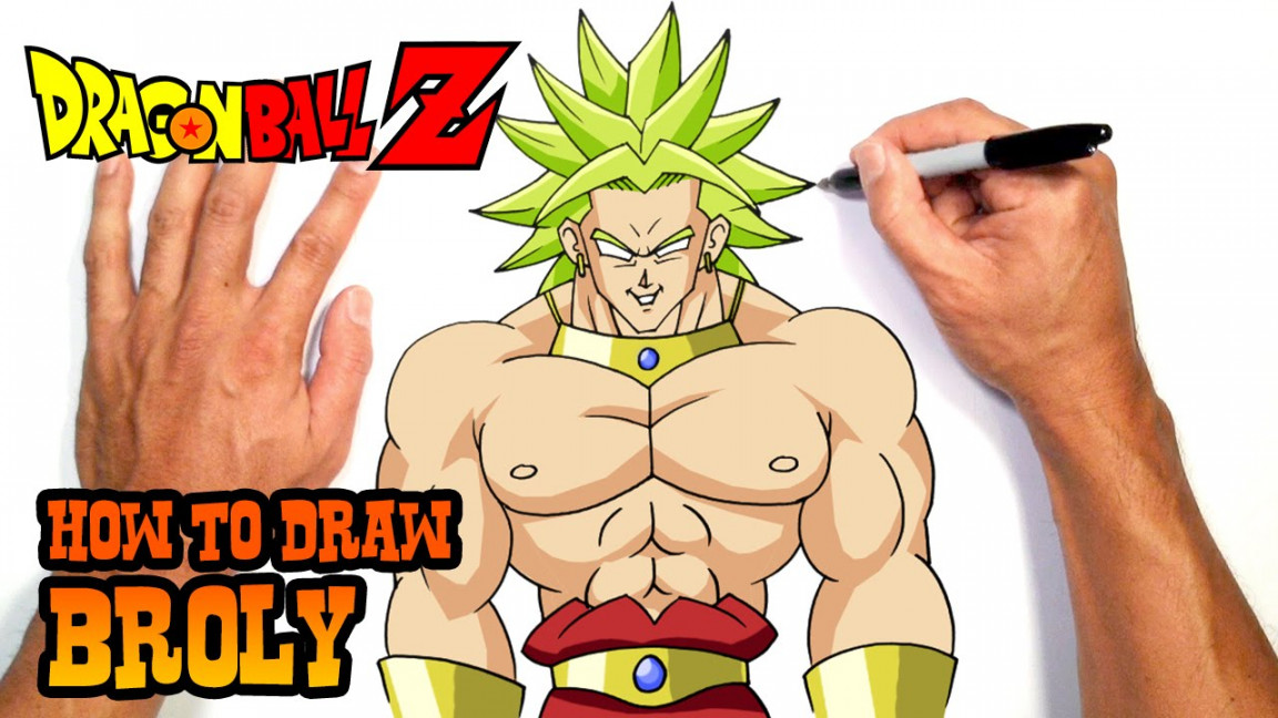 How to Draw Broly  Dragon Ball Z