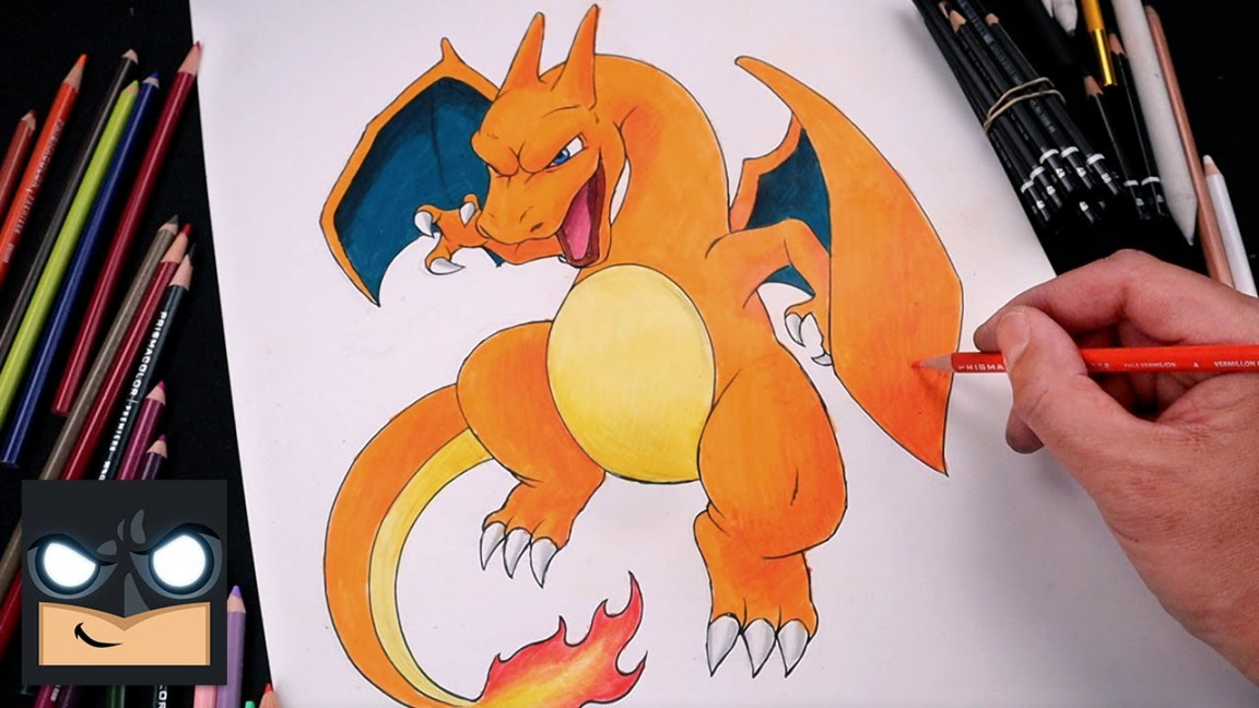 How To Draw Charizard  Pokemon Draw & Color Tutorial
