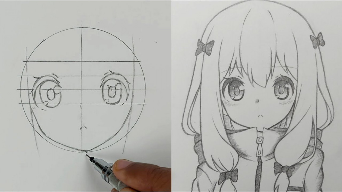 How to draw cute Anime Girl for Beginners !  Sagiri Izumi  ss_art
