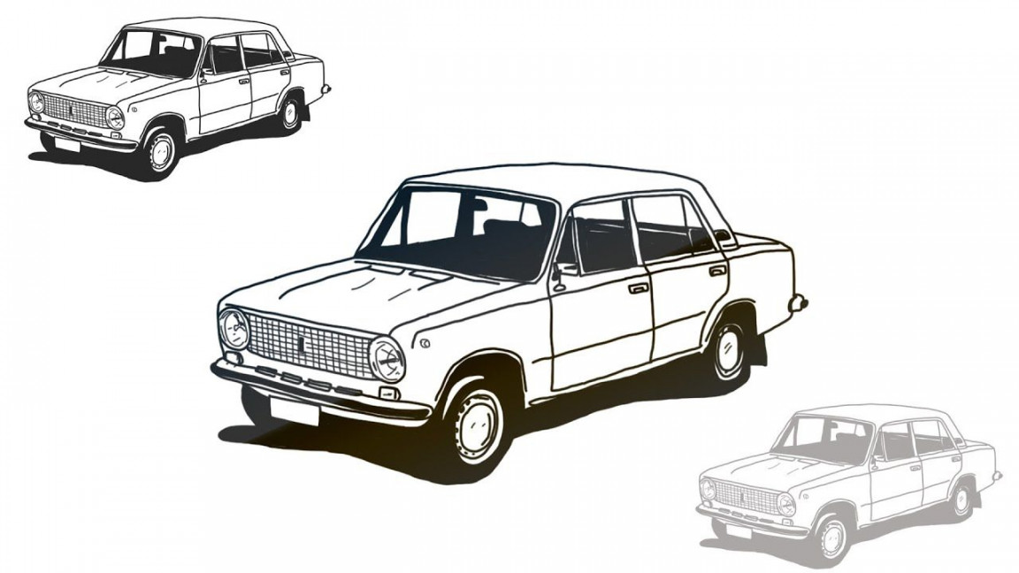How to draw easy LADA car  Easy drawings, Drawings, Car