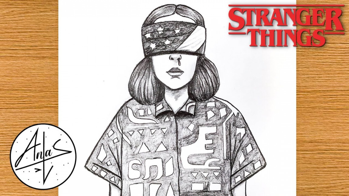 How to Draw Eleven  Stranger Things Drawing Tutorial Easy - YouTube