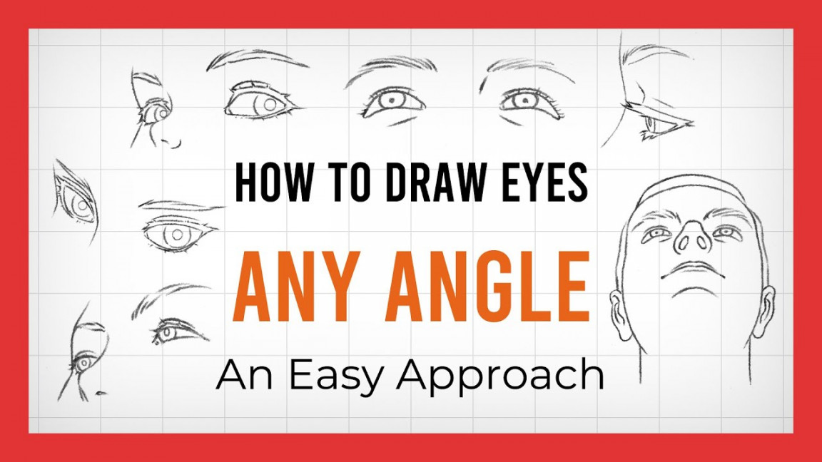 👁 How to Draw Eyes from DIFFERENT ANGLES - Easy Drawing Tips
