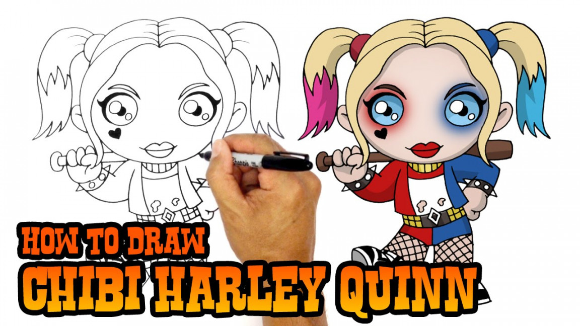 How to Draw Harley Quinn  Suicide Squad