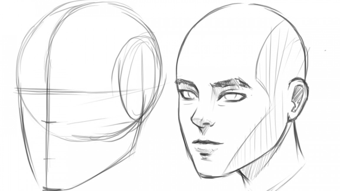 How to Draw Human Head / View