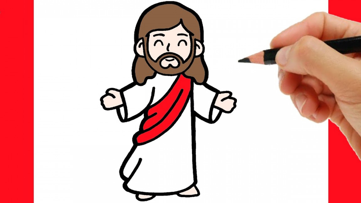 HOW TO DRAW JESUS CHRIST - DRAWING JESUS CHRIST EASY