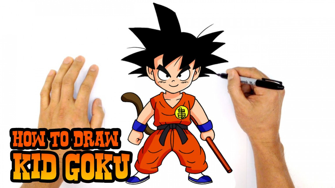 How to Draw Kid Goku  Dragon Ball Z